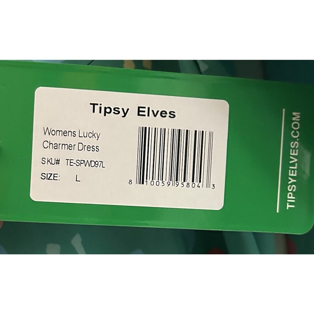 Tipsy Elves Womens LUCKY CHARMER DRESS Size Large - Picture 3 of 4